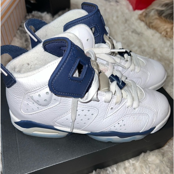 Air Jordan 6 Retro GS ‘Midnight Navy’ 2022 Sneakers - Picture 12 of 12